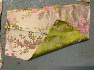 4 pieces of vintage satin silk