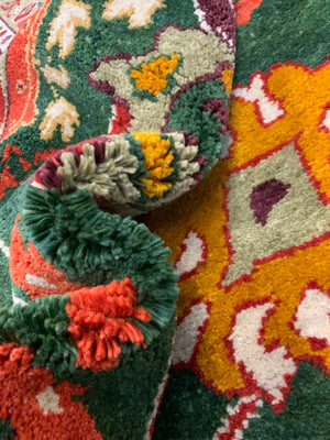 CROR bespoke Turkish Edwardian Ushak design small carpet (222 x 182cm) *new