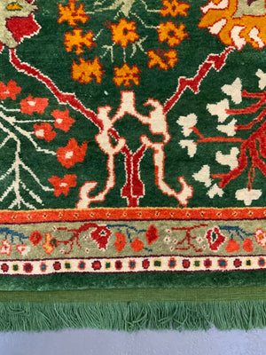 CROR bespoke Turkish Edwardian Ushak design small carpet (222 x 182cm) *new