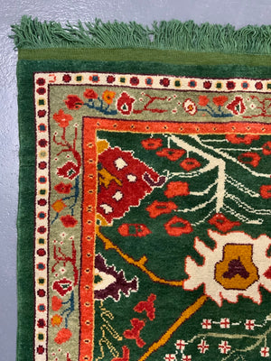 CROR bespoke Turkish Edwardian Ushak design small carpet (222 x 182cm) *new