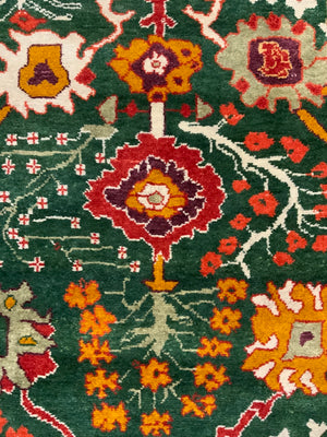 CROR bespoke Turkish Edwardian Ushak design small carpet (222 x 182cm) *new