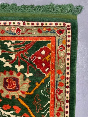 CROR bespoke Turkish Edwardian Ushak design small carpet (222 x 182cm) *new