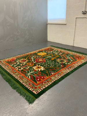 CROR bespoke Turkish Edwardian Ushak design small carpet (222 x 182cm) *new