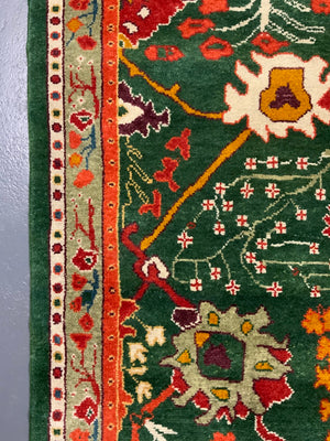 CROR bespoke Turkish Edwardian Ushak design small carpet (222 x 182cm) *new