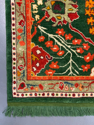 CROR bespoke Turkish Edwardian Ushak design small carpet (222 x 182cm) *new