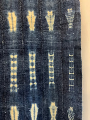 Burkina Faso  indigo womans shawl (152 x 108cm)