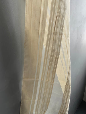 Late Ottoman silk gauze length (340 x 38cm)