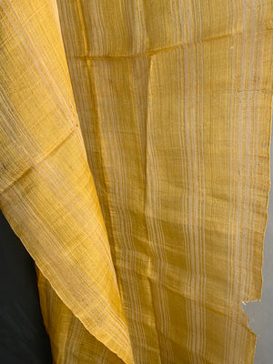 Turkish silk gauze small yellow day cover (182 x 92cm)