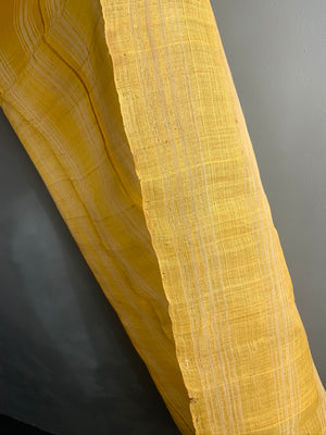Turkish silk gauze small yellow day cover (182 x 92cm)