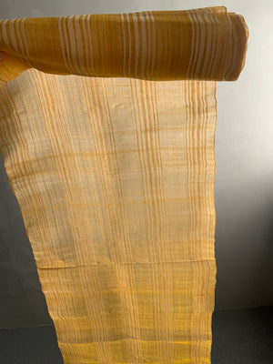 Late Ottoman Turkish silk gauze length (880 x 35cm)