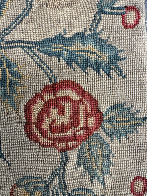 English antique tent stitch embroidered picture (38 x 45cm)