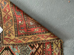 S. Caucasian Karabagh antique runner with boteh design (336 x 84cm)