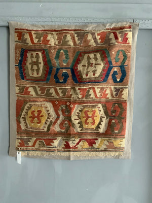Anatolian antique small kilim fragment (93 x 84cm)