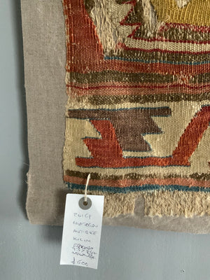 Anatolian antique small kilim fragment (93 x 84cm)