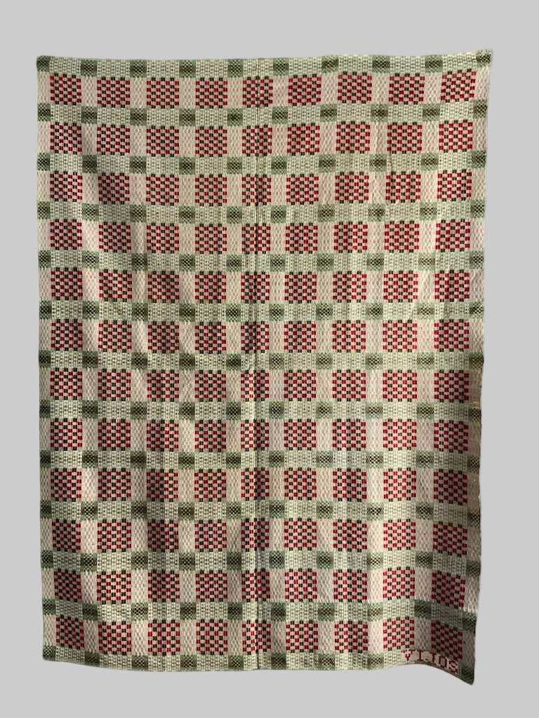 American Pennsylvanian type antique double-cloth (184 x 134cm)