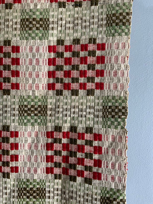 American Pennsylvanian type antique double-cloth (184 x 134cm)