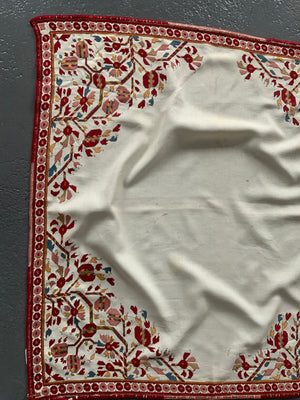 Macedonian antique embroidered cover (143 x 147cm)