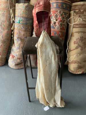 Luxury silk embroidered scarf ex Faliero Sarti (195 x 65cm)