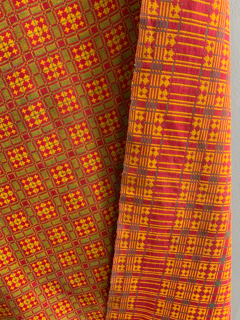 Sindhi antique Khes cotton double-weave (183 x 147cm)