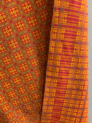 Sindhi antique Khes cotton double-weave (183 x 147cm)