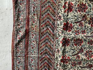 Small antique Kalamkari on cotton (117 x 87cm)