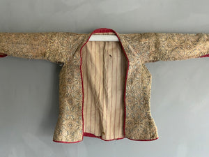 Qajar child's waistcoat made from a late Saffavid silk