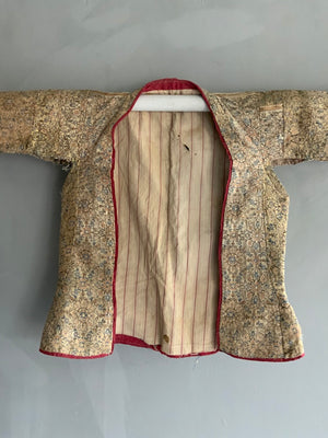 Qajar child's waistcoat made from a late Saffavid silk