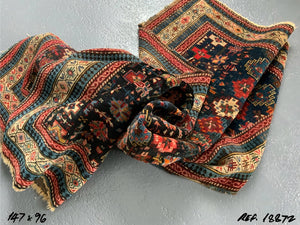 Caucasian Chichi design Kuba antique rug (147 x 96cm) *AF