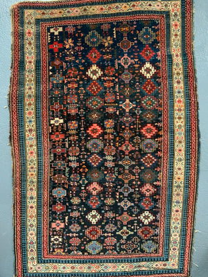 Caucasian Chichi design Kuba antique rug (147 x 96cm) *AF