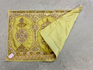 Turkish / Syrian pillow cushion in pale green (37 x 60cm)