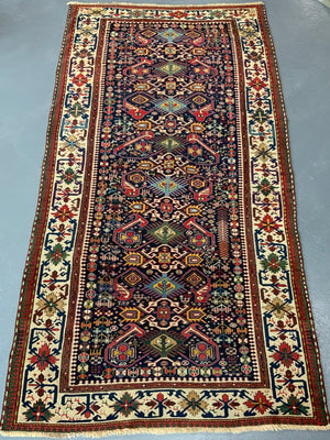 Caucasian antique Shirvan large rug (270 x 139cm)