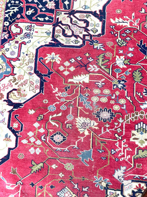 Turkish vintage Isparta oversize carpet (430 x 336cm)