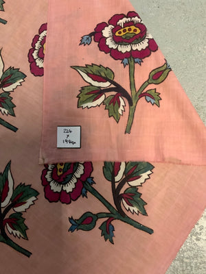 Turkish Kandili type printed cotton (224 x 194cm)