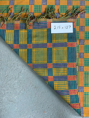 Indo-Pak Sindhi vintage Khes double-weave (215 x 127cm)