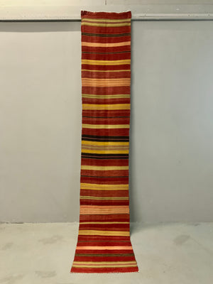 Turkish plainweave striped runner (296 x 54cm)
