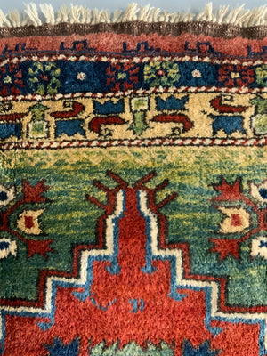 Small Turkish niched rug (123 x 122cm)