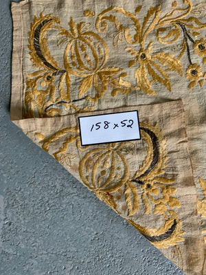 Turkish silk embroidery on linen (158 x 52cm)