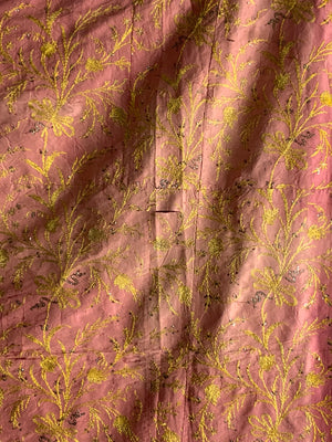 Ottoman antique embroidered silk (161 x 145cm)