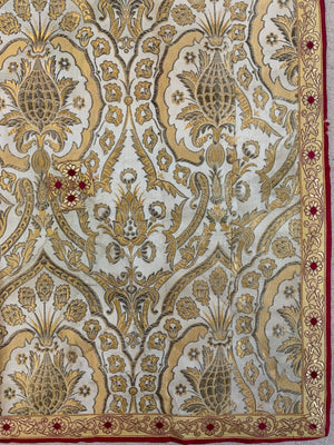 Gilt Gothic style antique square lectern hanging (50 x 50cm)