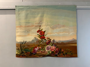 Small surrealist landscape tapestry 1930s (108 x 126cm)