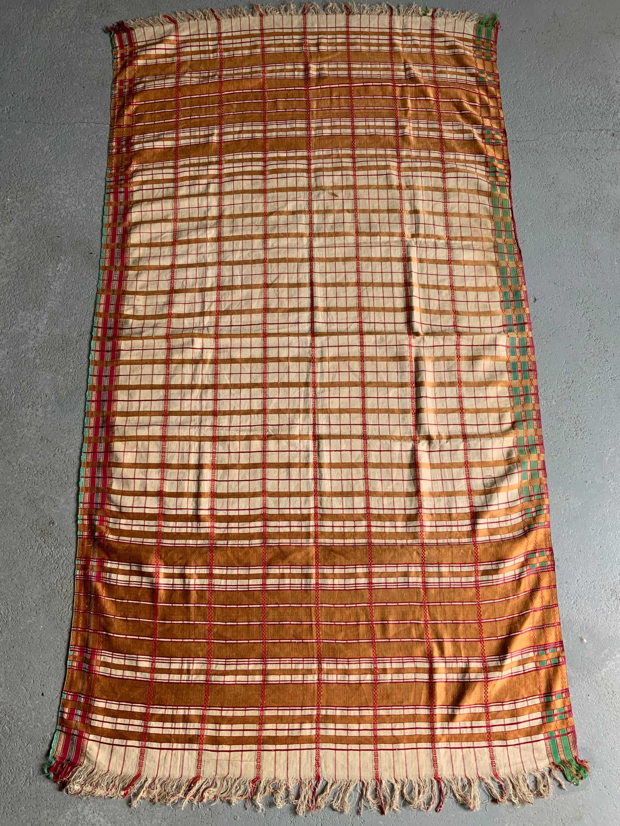 Turkish antique Hammam Pestemal towel (203 x 111cm)