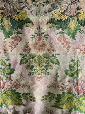 Five pieces of ecclesiastic French silk brocade *AF