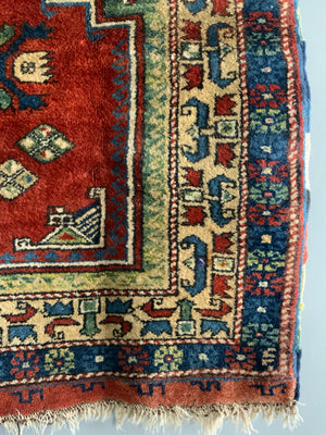 Small Turkish niched rug (123 x 122cm)