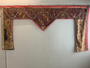 Kyrgyz antique Tush-Kiiz yurt hanging (156 x 304cm)