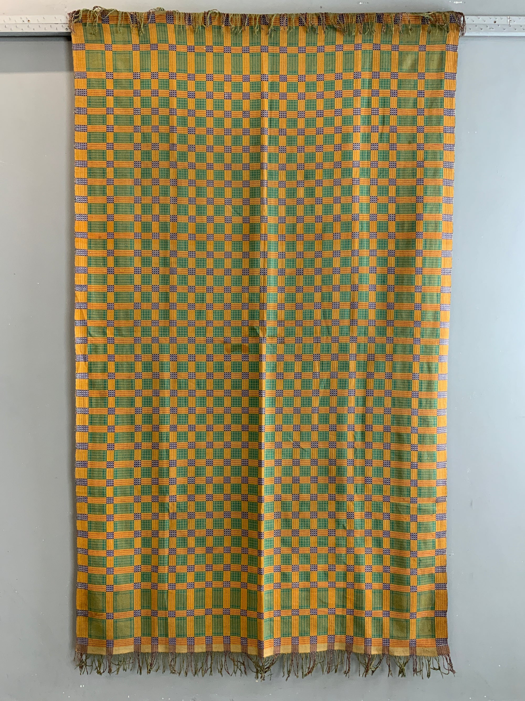 Indo-Pak Sindhi vintage Khes double-weave (215 x 127cm)