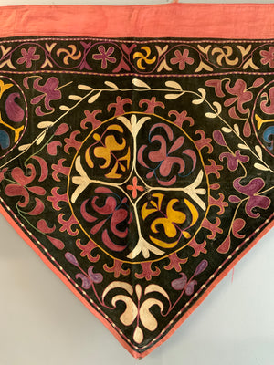 Kyrgyz antique Tush-Kiiz yurt hanging (156 x 304cm)