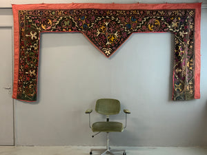 Kyrgyz antique Tush-Kiiz yurt hanging (156 x 304cm)