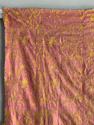 Ottoman antique embroidered silk (161 x 145cm)