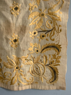 Turkish silk embroidery on linen (158 x 52cm)