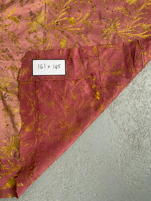 Ottoman antique embroidered silk (161 x 145cm)